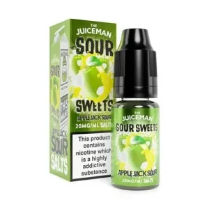 APPLE JACK SOUR 10ML NIC SALT THE JUICEMAN Pack of 10