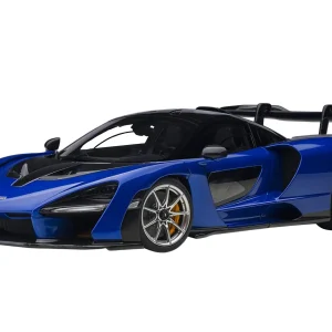 Autoart 1/18 McLaren Senna Model Kyanos Blue with Black Carbon Accents