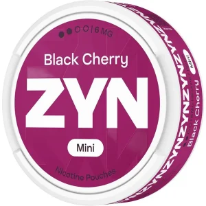 Black cherry ZYN mini nicotine pouches 20 pack
