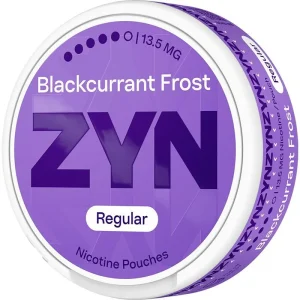 Blackcurrant frost ZYN regular nicotine pouches 21 pack