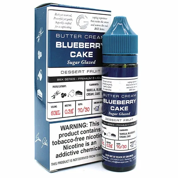 Blueberry Cake - 6mg - BSX Vapor - 60mL