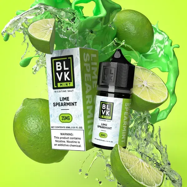 BLVK Mint Salt Lime Spearmint Vape e-Liquid 30mL