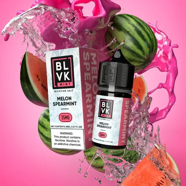 BLVK Mint Salt Melon Spearmint Vape e-Liquid 30mL