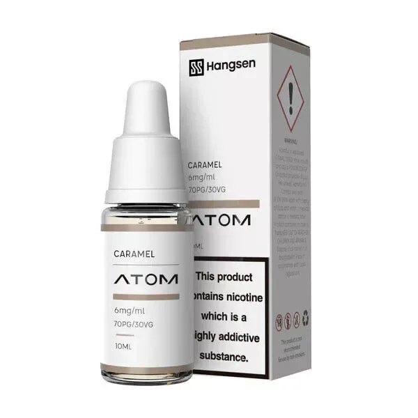 Caramel Hangsen E-Liquid Bundle 10x10ml, 70/30 PG/VG, 3,6/12/18mg