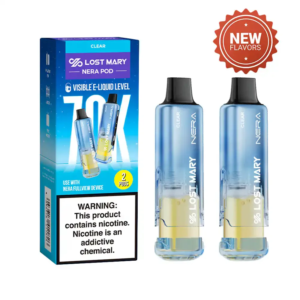 Clear - Lost Mary Nera Fullview 70k Disposable Vape Pod