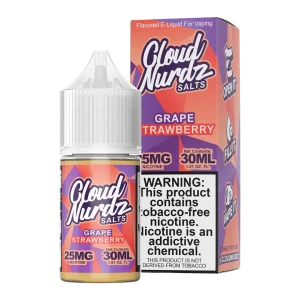 Cloud Nurdz TFN Salt Eliquid 30mL – Strawberry Grape –