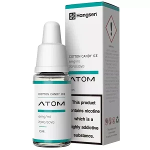 Cotton Candy Ice Hangsen E-Liquid Bundle 10x10ml, 70/30 PG/VG, 3,6/12/18mg