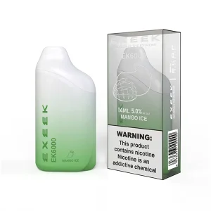 Ecap EXEEK EK6000 Disposable Vape (5%, 6000 Puffs) - Mango Ice
