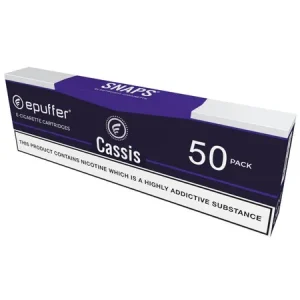 ePuffer SNAPS® Cigalike Cassis Apple Vape Cartomizers 50
