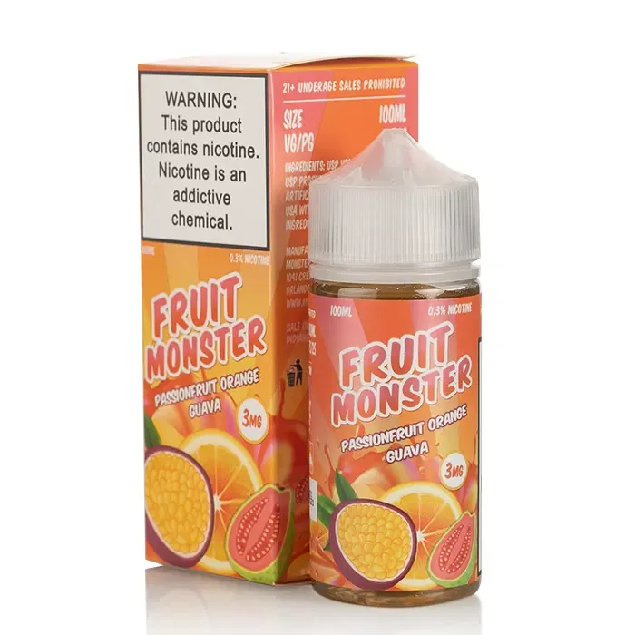 Fruit Monster Passionfruit Orange Guava Vape e- Liquid 100mL