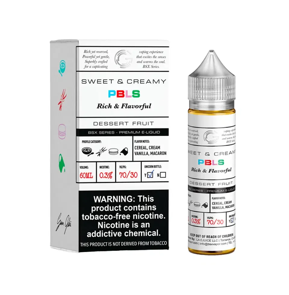 GLAS Basix PBLS (Pebbles) Vape e-Liquid 60mL