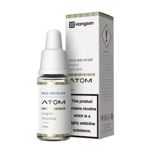 Golden & Silver Hangsen E-Liquid Bundle 10x10ml, 70/30 PG/VG, 3,6/12/18mg
