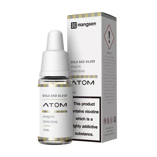 Golden & Silver Hangsen E-Liquid Bundle 10x10ml, 70/30 PG/VG, 3,6/12/18mg
