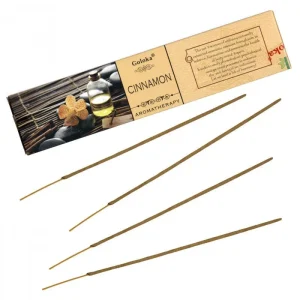 Goloka – Aromatherapy Series 9″ Incense Sticks Cinnamon (15g)