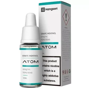 Grape Menthol Hangsen E-Liquid Bundle 10x10ml, 70/30 PG/VG, 3,6/12/18mg