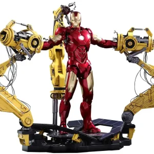 Hot Toys Movie Masterpiece Iron Man 2 1/6 Scale Figure Mark 4 with Gantry