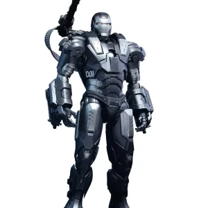 Hot Toys Movie Masterpiece Iron Man 2 War Machine 1/6 Scale Silver Figure