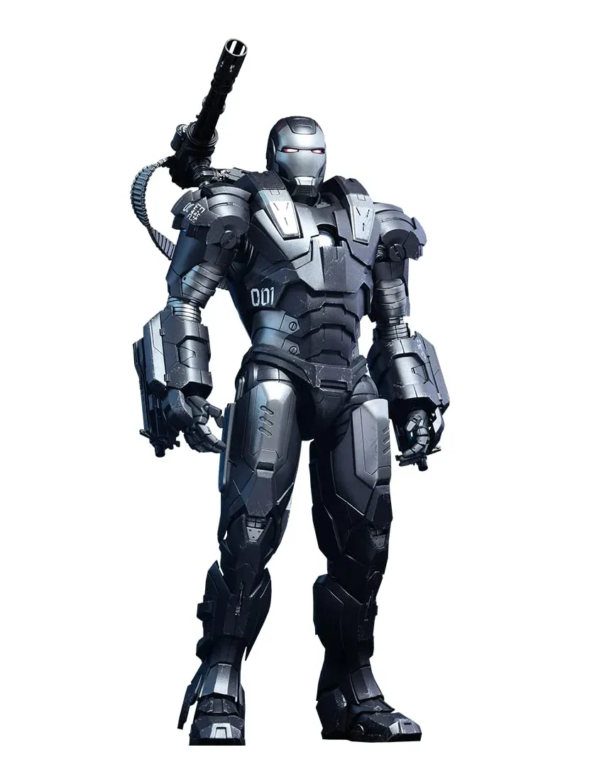 Hot Toys Movie Masterpiece Iron Man 2 War Machine 1/6 Scale Silver Figure