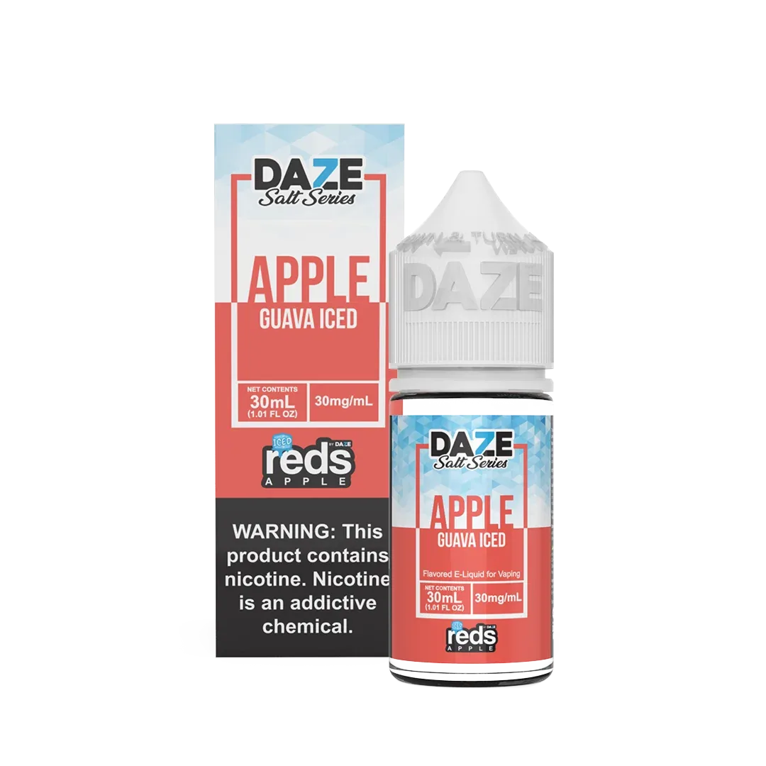 ICED GUAVA RED'S APPLE ICED - 7 DAZE SALT - 30ML