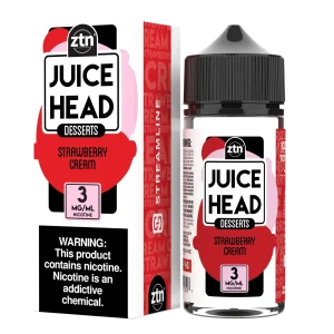 Juice Head Strawberry Cream Vape e-Liquid 100mL