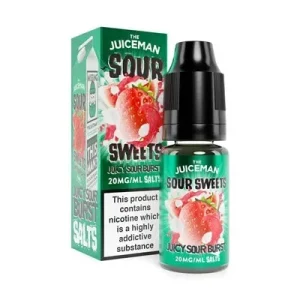 JUICY SOUR BURST 10ML NIC SALT THE JUICEMAN Pack of 10