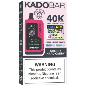 Kado Bar NI40K Ice-Nic Control: Cherry Hard Candy / Cherry Hard Popz