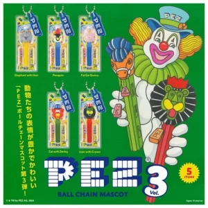 Ken Elephant Pez Ball Chain Mascot Vol.3 Complete Set Japan Capsule Toy Official