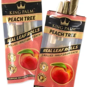 KING PALM- 2 PEACH TREE ROLLIES .5G