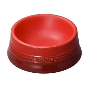 Le Creuset Pet Bowl M Cherry Red Stain Resistant Microwave Safe Japan