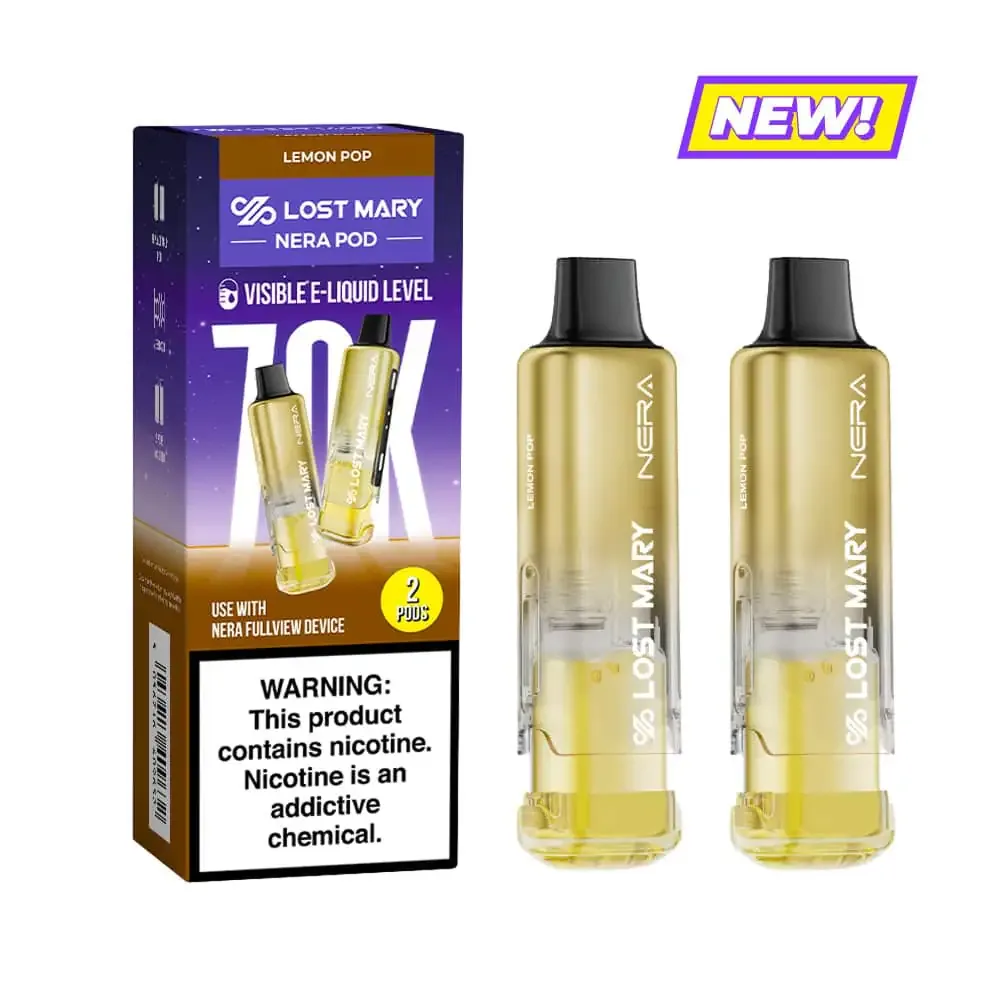 Lemon Pop - Lost Mary Nera Fullview 70k Disposable Vape Pod
