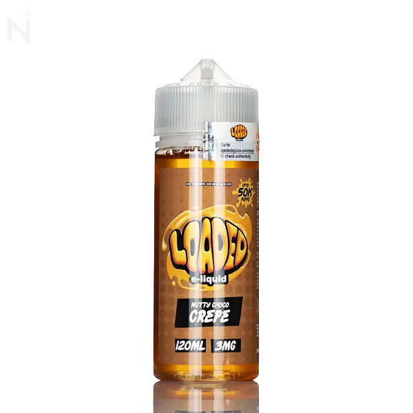 Loaded E-Liquid – Nutty Choco Crepe – 120mL
