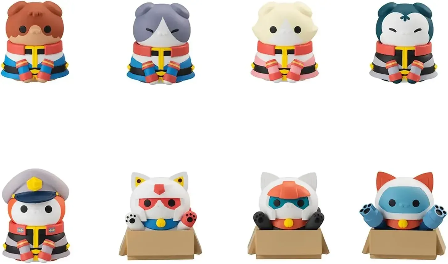 MegaHouse Mega Cat Project Gundam Nyan Dam 8-Pack Box Set