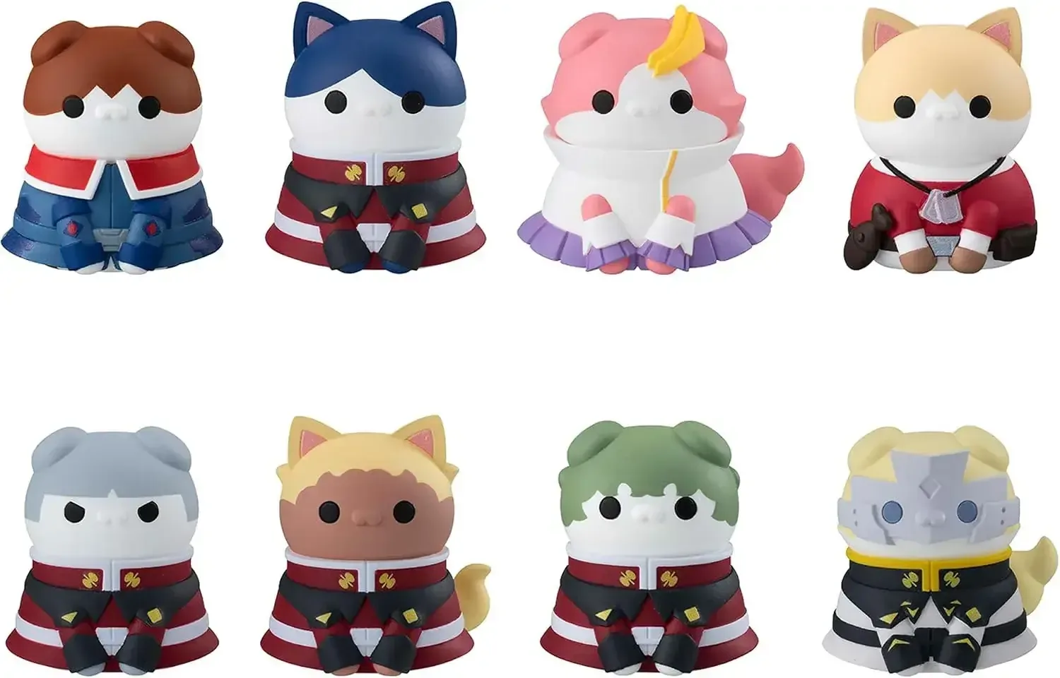 MegaHouse Mega Cat Project Gundam SEED Nyandam 8pc Mini Figure Box Set