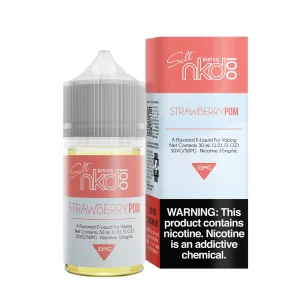 Naked 100 Salt Series Strawberry Pom (Brain Freeze) Vape e-liquid 30mL