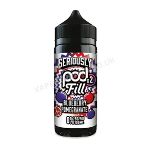 Doozy Seriously Pod Fill x2 Blueberry Pomegranate E-Liquid Shortfill