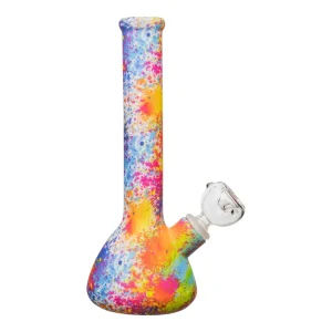 Rainbow Silicone Beaker Bong - 8.5in