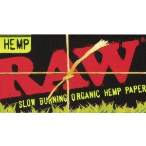 RAW- BLACK ORGANIC HEMP 1 1/4 SIZE PAPERS