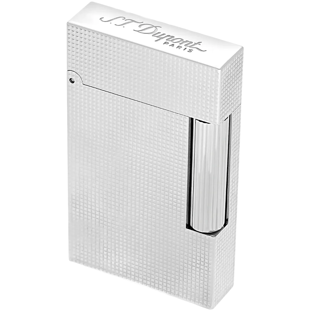 S.T. Dupont Ligne 2 Lighter – Micro Diamond Head Silver
