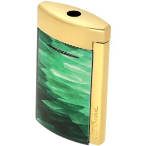 S.T. Dupont Minijet Géode Lacquered Lighter – Green