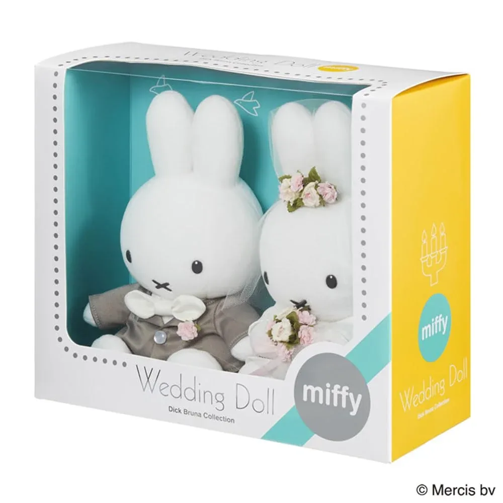 Sekiguchi Miffy Wedding Doll Set Western Style Plush Toy for Anniversary - Image 2