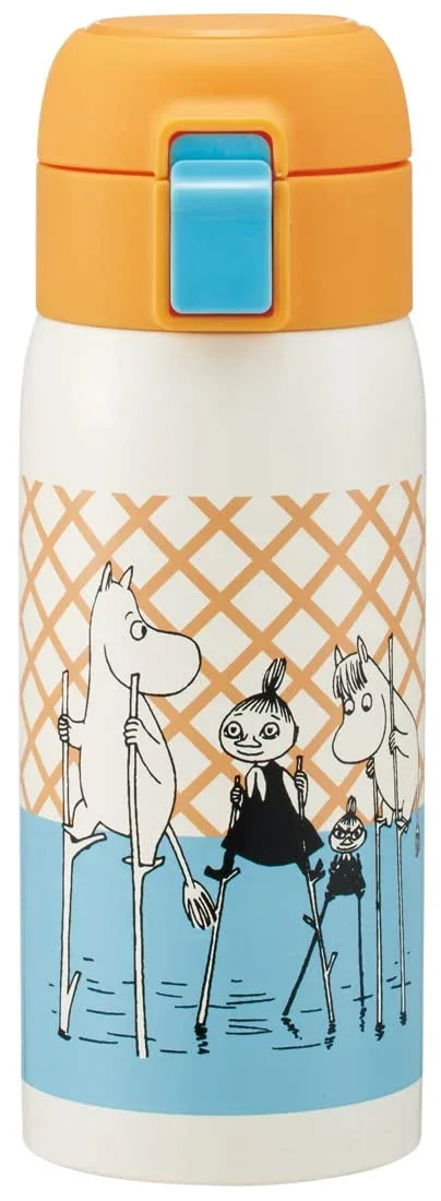 Skater Stainless Steel Moomin 350Ml Insulated One-Touch Open Bottle