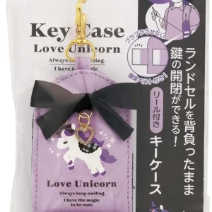 Skater Unicorn Key Case with Reel Holder for School Bags Zkc1-A
