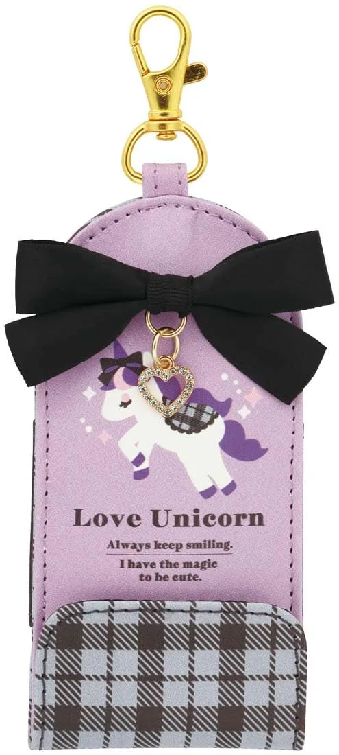 Skater Unicorn Key Case with Reel Holder for School Bags Zkc1-A - Image 2