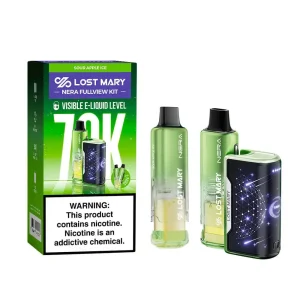 Sour Apple Ice - Lost Mary Nera Fullview 70k Disposable Vape Kit
