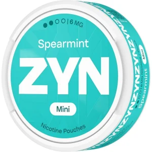 Spearmint ZYN mini nicotine pouches 20 pack
