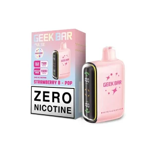 Strawberry B-Burst - Geek Bar Pulse 15k Zero Nicotine Disposable Vape