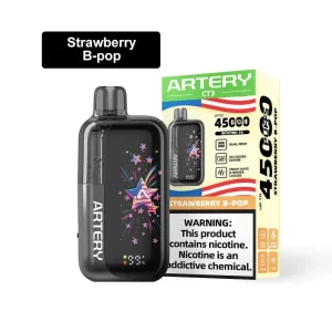 Strawberry B-Pop - Artery Vapor CT3 Clearo 45k Disposable Vape