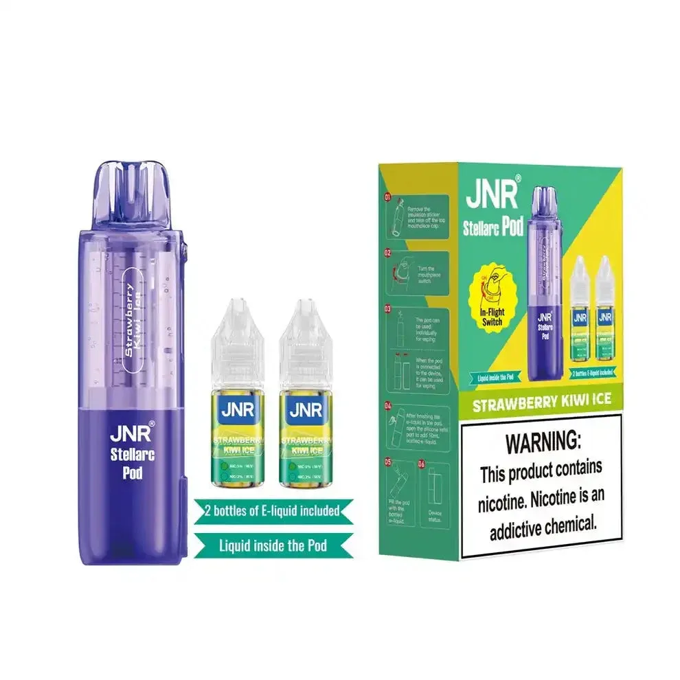Strawberry Kiwi Ice - JNR Stellarc 100k Disposable Vape Pod