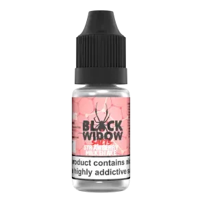 STRAWBERRY MILKSHAKE 10ML NIC SALT BLACK WIDOW Pack of 10