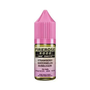 Strawberry watermelon Bubblegum Nic Salt by Elux Firerose 5000